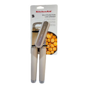 NEW KitchenAid Classic Multifunction Can Opener/Bottle Opener in Milkshake Gray